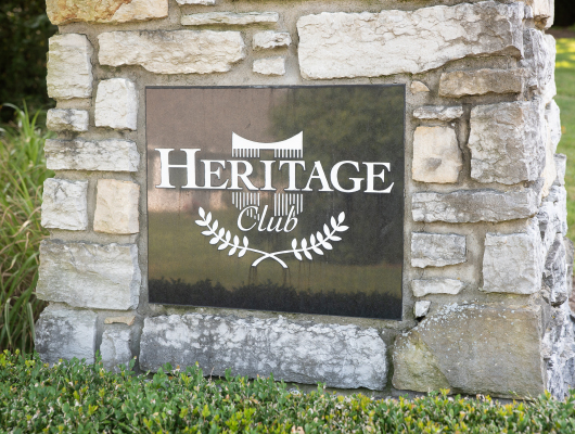 Heritage Club sign
