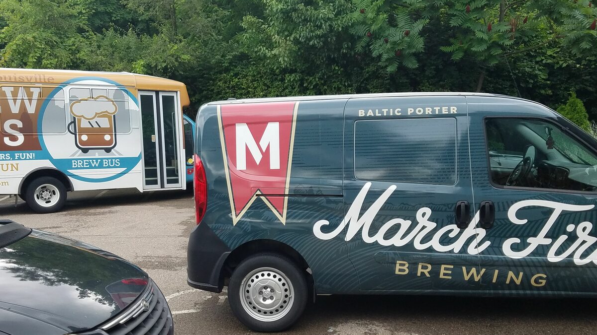 March First Brewing and Cincy Brews vans