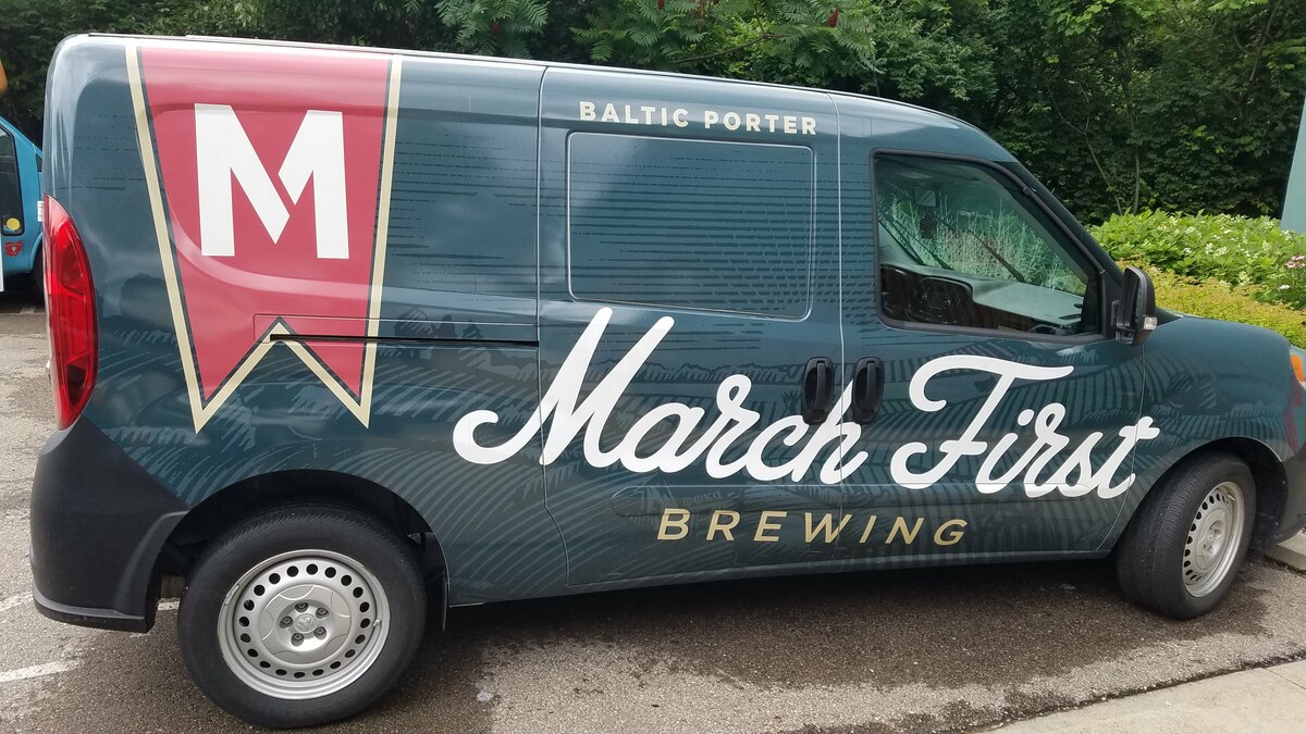 March First Brewing van