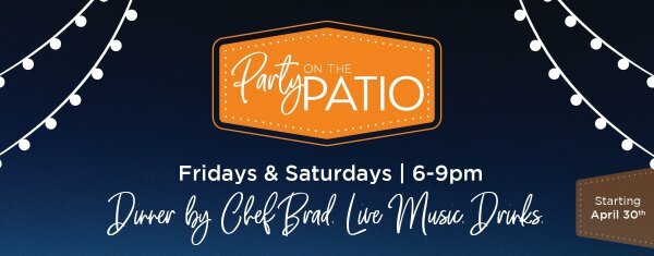 Party on the Patio banner