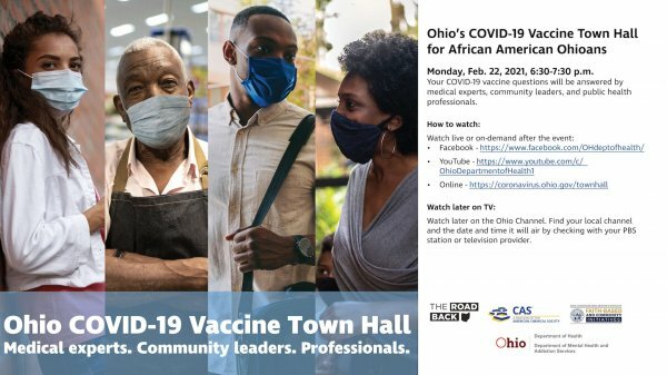 COVID-19 Vaccine Town Hall poster