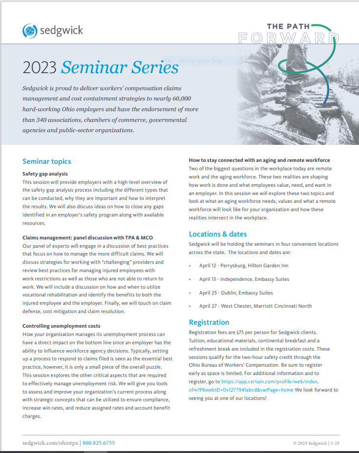 Sedgwick Seminars